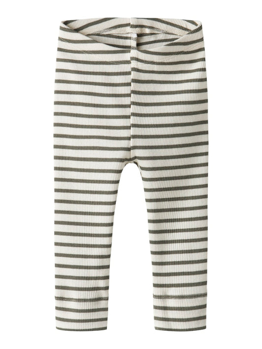 Byxa/Legging Bani Ribbad Randig Grön