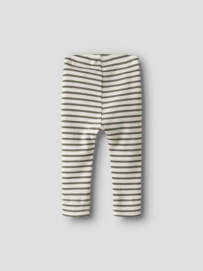 Byxa/Legging Bani Ribbad Randig Grön