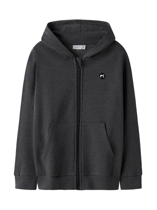 Hoodie Sweat Dragkedja Vimo Grå