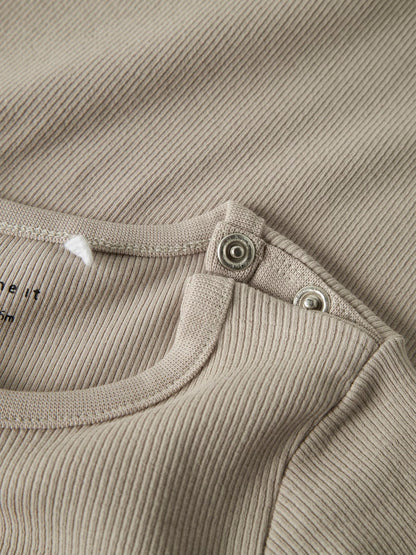 Byxdress Ribbad Nakal Enfärgad  Beige