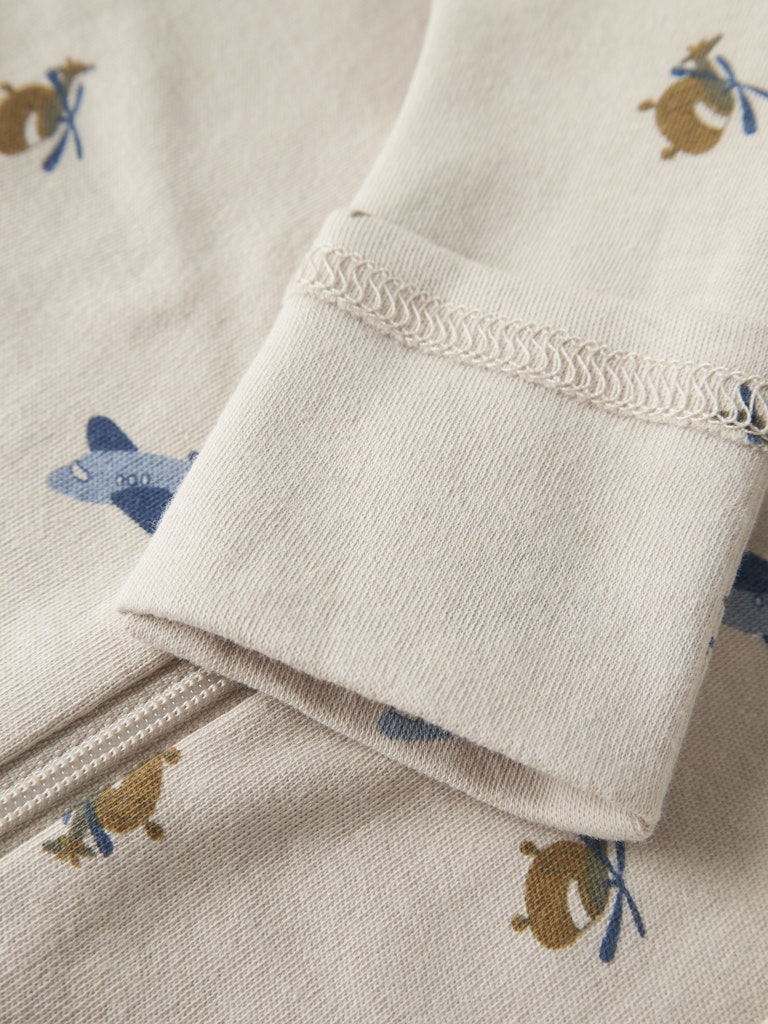 Pyjamas Flygplan Dragkedja Beige