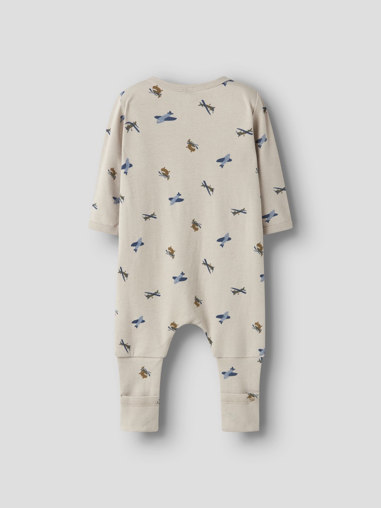 Pyjamas Flygplan Dragkedja Beige