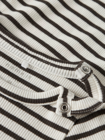 Body Bani Ribbad Randig Långärmad Brun