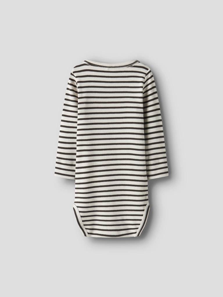 Body Bani Ribbad Randig Långärmad Brun