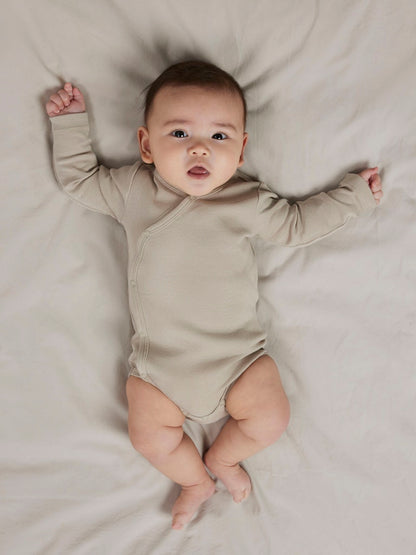 Omlottbody 2-pack Enfärgade Beige Vit