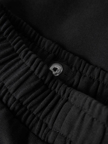 Sweatbyxor Mallo Raka Ben Enfärgade Svart