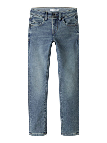 Jeans Silas Jeans Mörk Tvätt Smal Vintage Medium Blå Denim