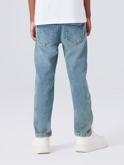 Jeans Silas Jeans Mörk Tvätt Smal Vintage Medium Blå Denim