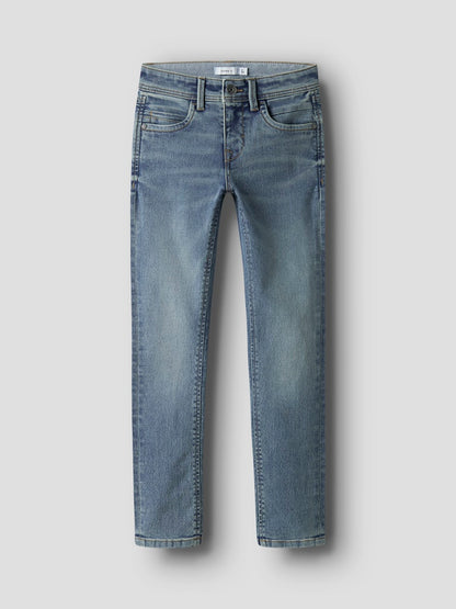 Jeans Silas Jeans Mörk Tvätt Smal Vintage Medium Blå Denim