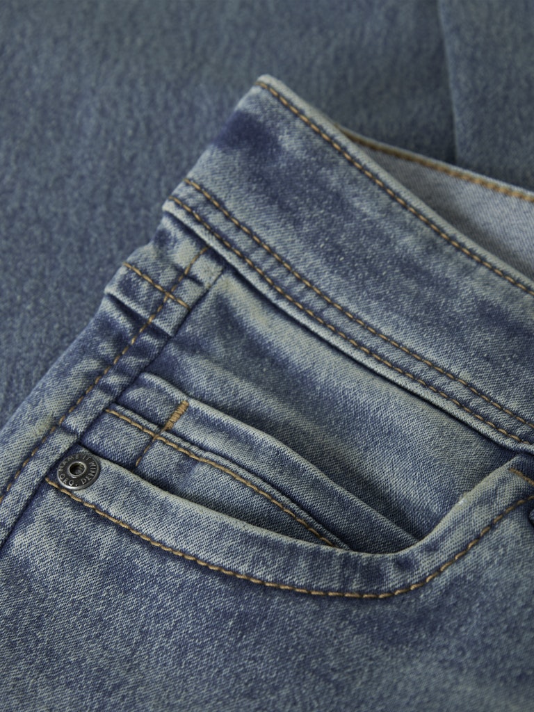 Jeans Silas Jeans Mörk Tvätt Smal Vintage Medium Blå Denim