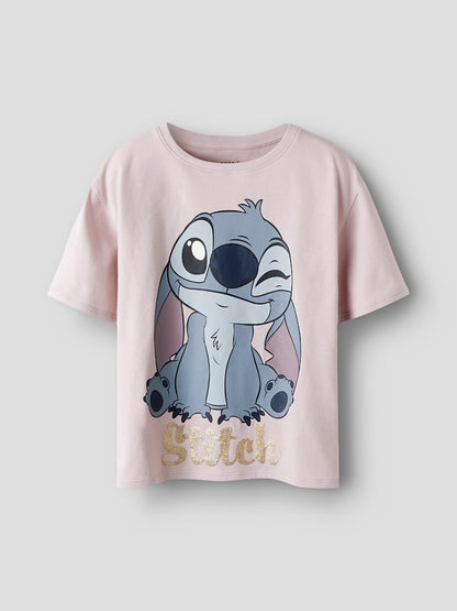 Topp Stitch Kortärmad Akun Rosa