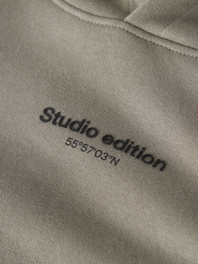 Hoodie Brody Enfärgad Grön