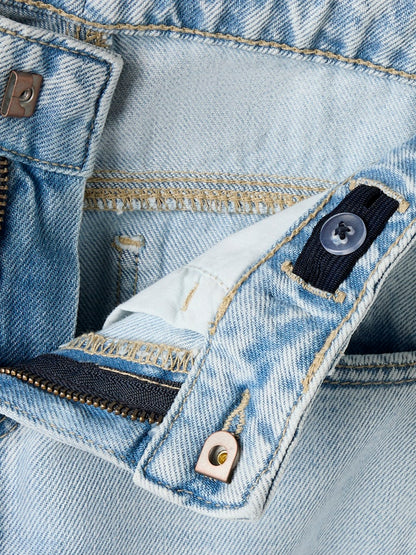 Jeans Vida Ben Enfärgade Ljus Blå