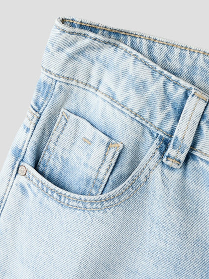 Jeans Vida Ben Enfärgade Ljus Blå