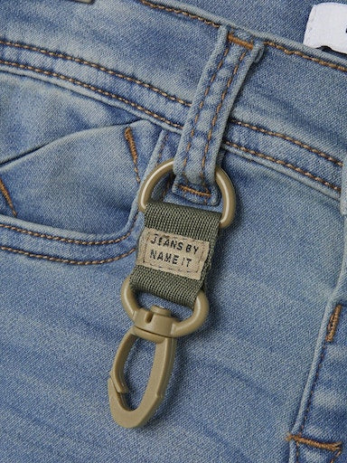 Jeans Supermjuka Theo Smala Ljus Tvätt Blå