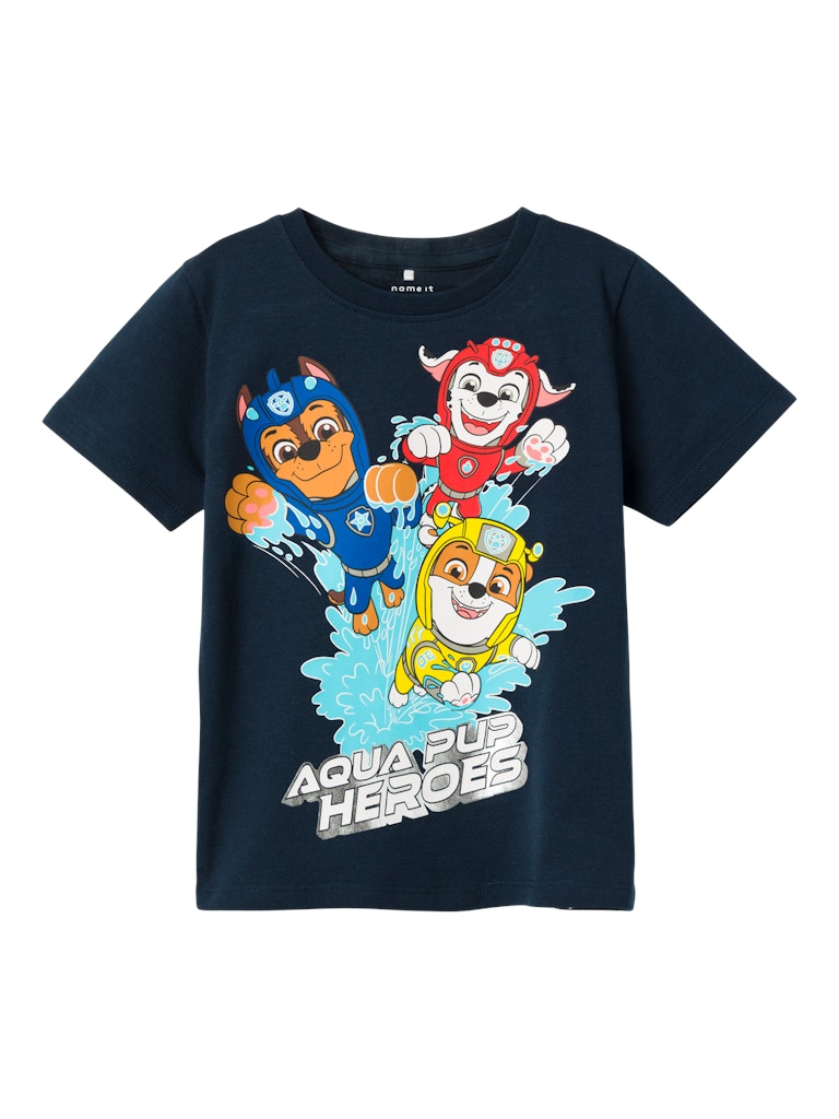 T-shirt Kortärmad Paw Patrol Manse Marinblå