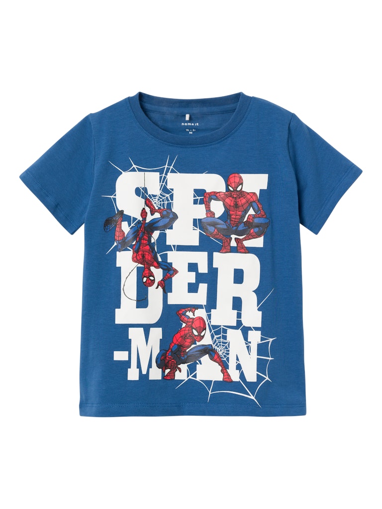 T-shirt Spiderman Makan Blå