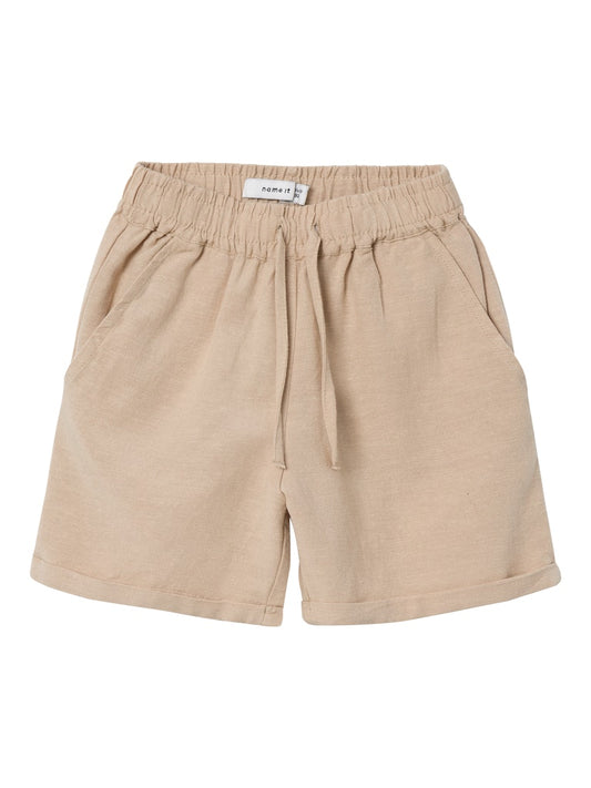 Linneshorts Faher Beige