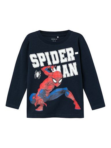 Långärmad Topp Spiderman Naza Marinblå