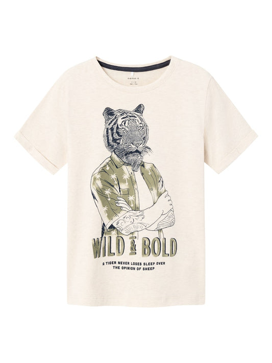 T-shirt Hasimon Tiger Beige