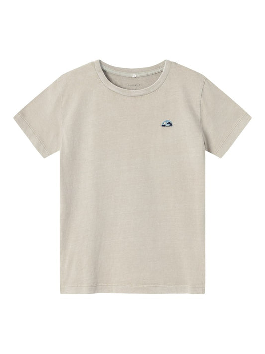 T-Shirt Hamsaa  Enfärgad Beige/Grön