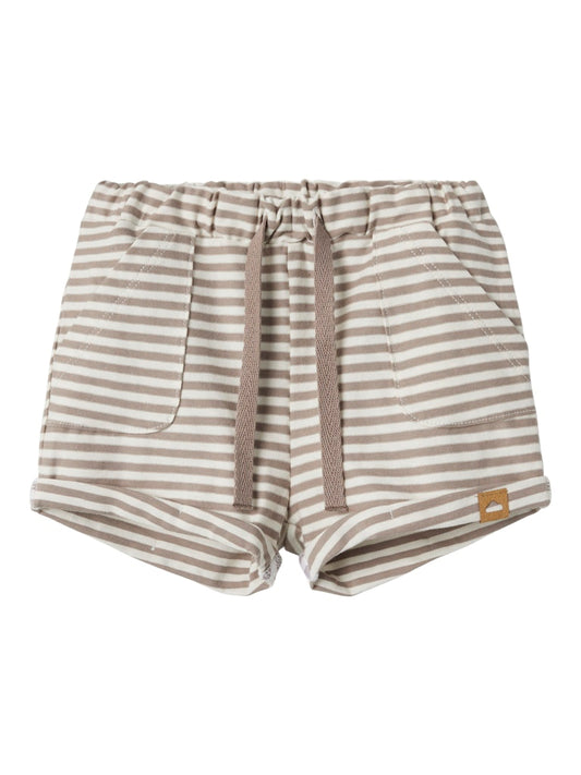 Shorts Fillo Randig Beige/Vit