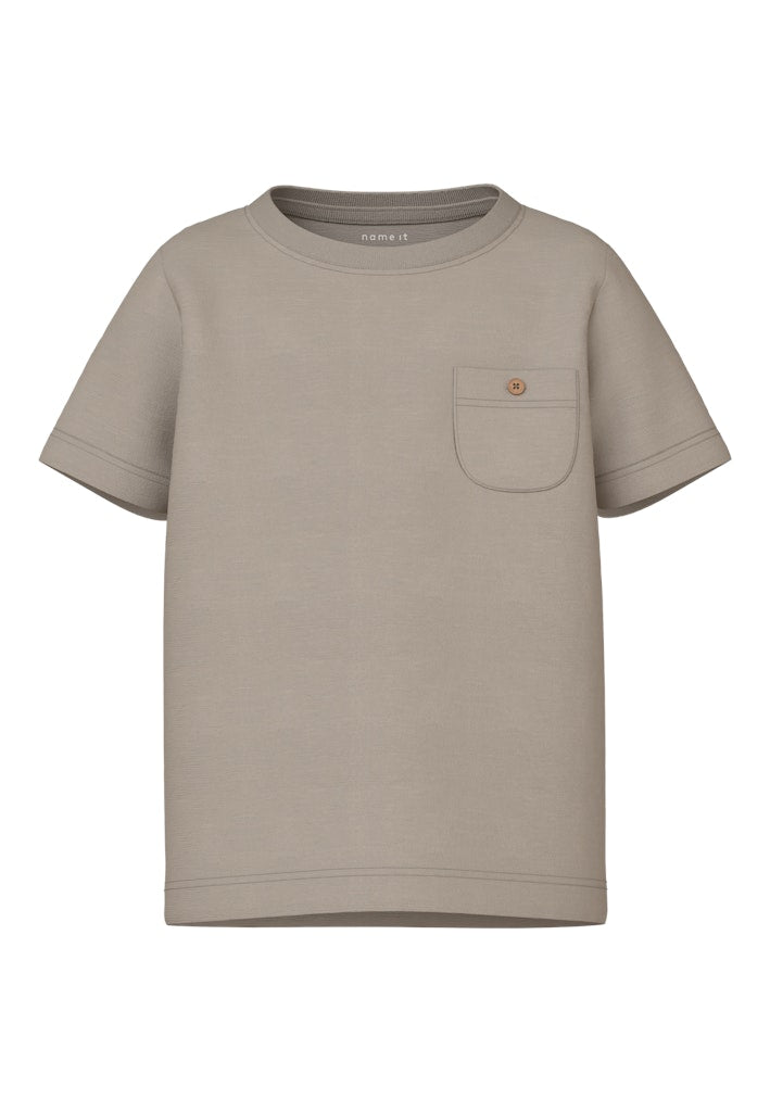 T-shirt Hugo Kortärmad Ficka Beige