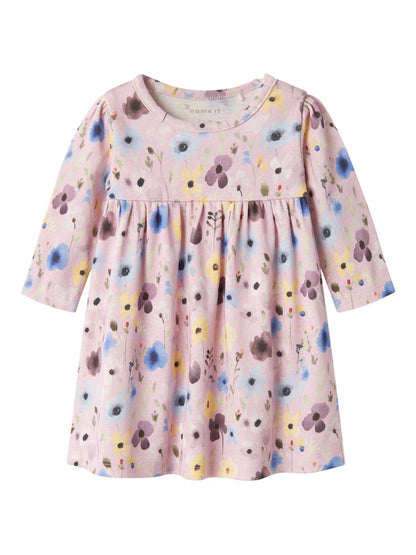 Klänning Tiane Blommor Mönstrad Rosa