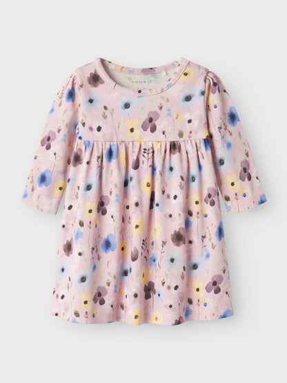 Klänning Tiane Blommor Mönstrad Rosa