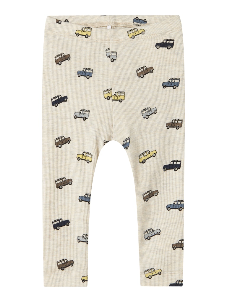 Leggings Bilar Ribbade Hukab Beige