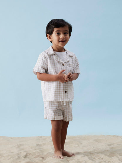 Shorts Halom Rutiga Vit