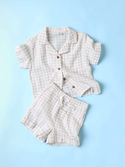 Shorts Halom Rutiga Vit