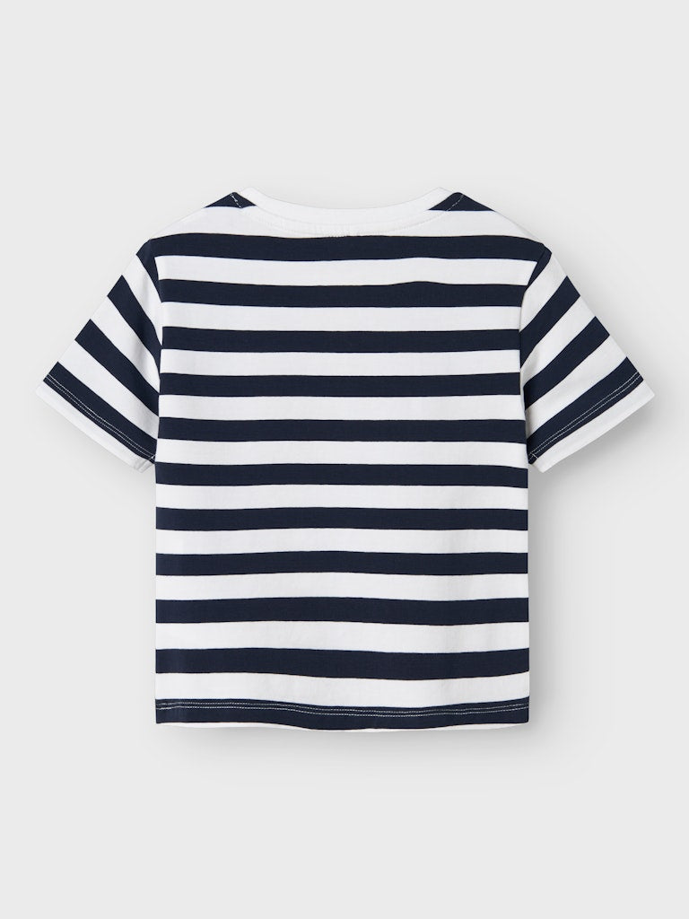 T-shirt Pokémon Malik Randig Blå/Vit