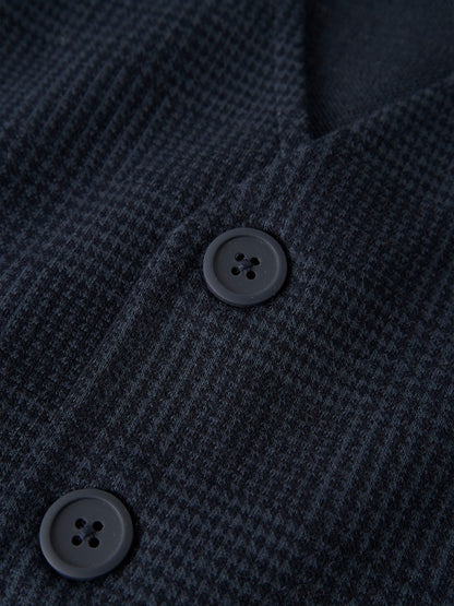 Väst Rutig Robino Sweat Blå