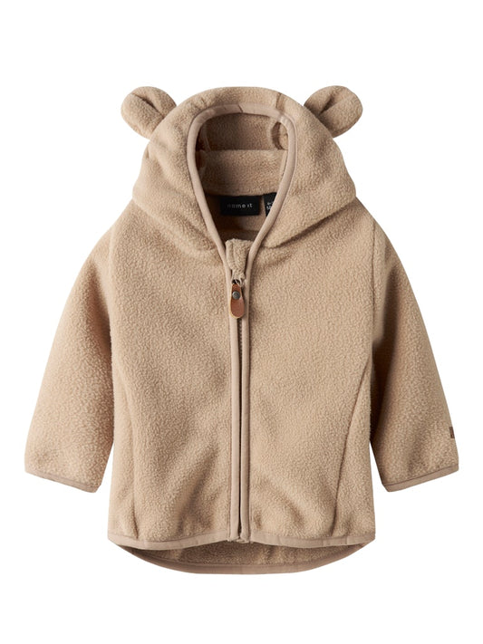 Jacka Fleece Meeko Enfärgad Beige