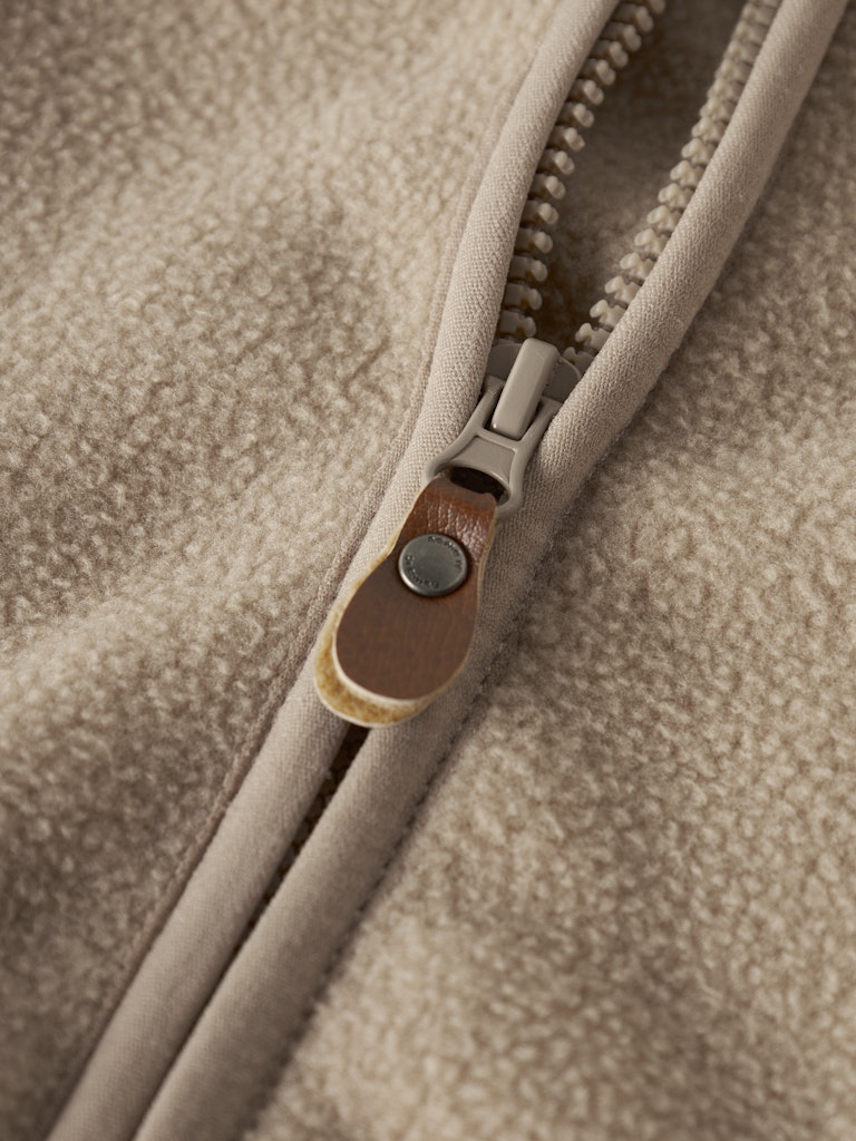 Jacka Fleece Meeko Enfärgad Beige