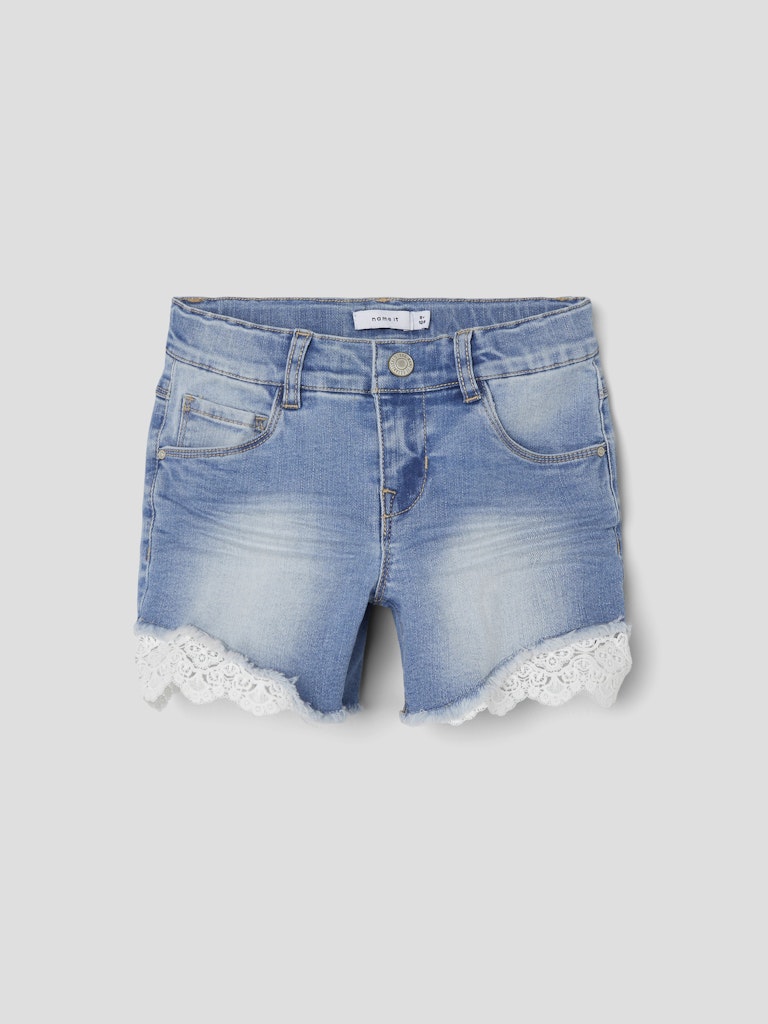 Jeansshorts Salli Spets Blå