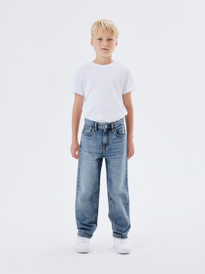 Jeans Ryan Rak Passform Medium Blå