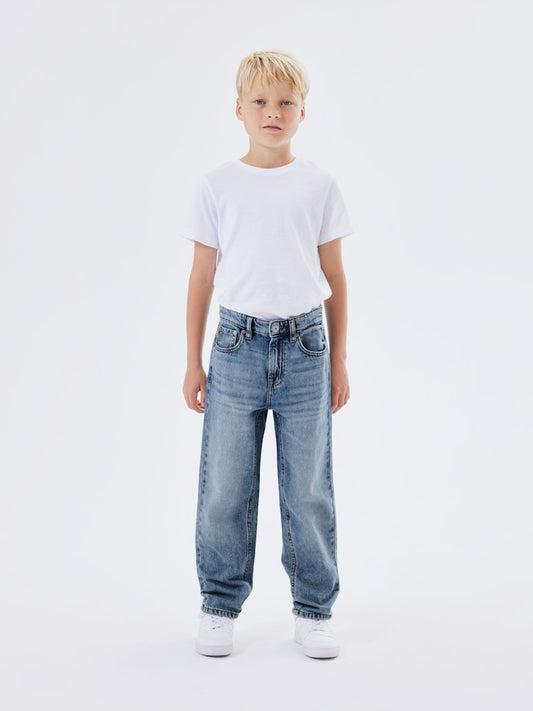 Jeans Ryan Rak Passform Medium Blå
