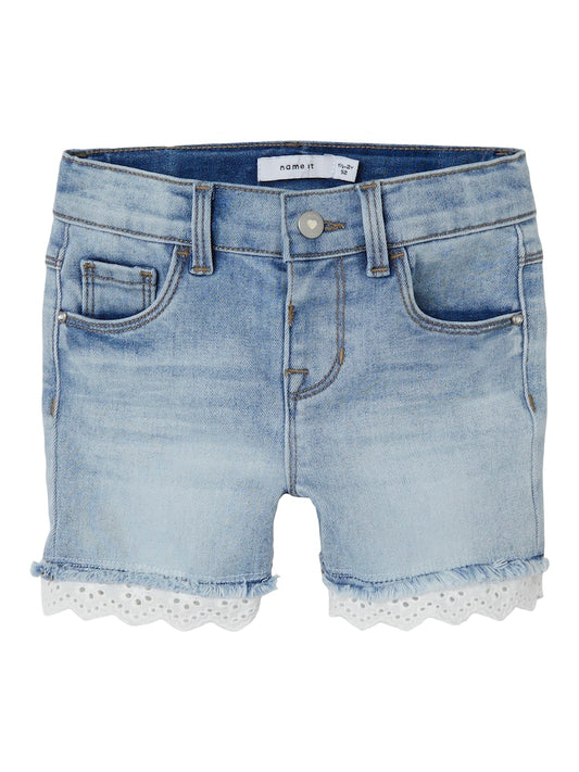 Jeansshorts Salli Spets  Ljus Denim