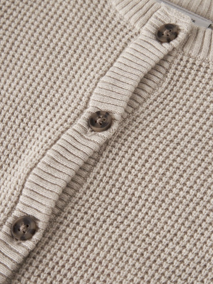 Kofta Stickad Bubba Beige