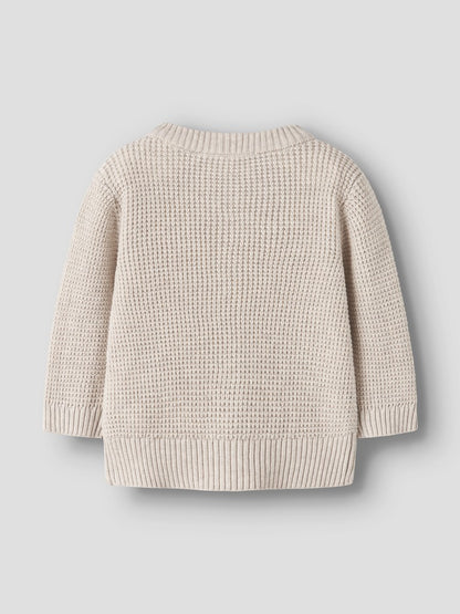 Kofta Stickad Bubba Beige