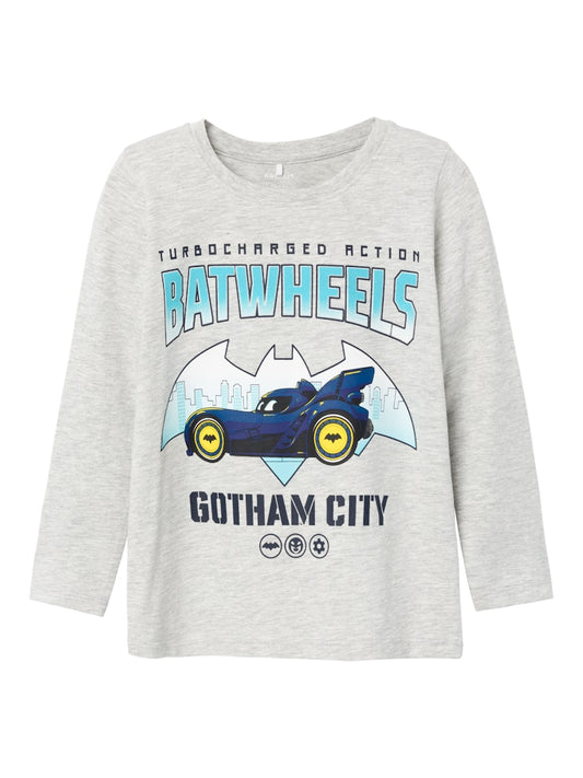 Långärmad T-shirt Felian Batwheels Batmobil Bam Grå