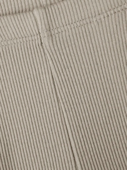 Byxa/Legging Kab Ribbad M Enfärgad Beige