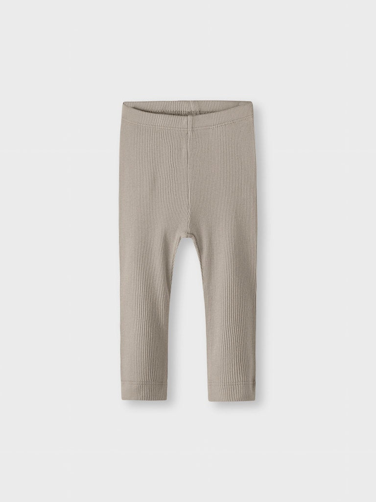 Byxa/Legging Kab Ribbad M Enfärgad Beige