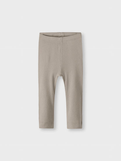 Byxa/Legging Kab Ribbad M Enfärgad Beige