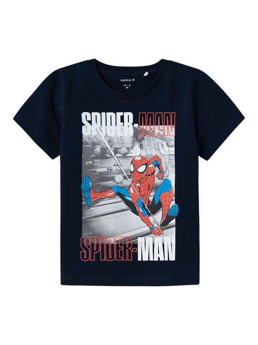 T-shirt Spiderman Mcken Blå