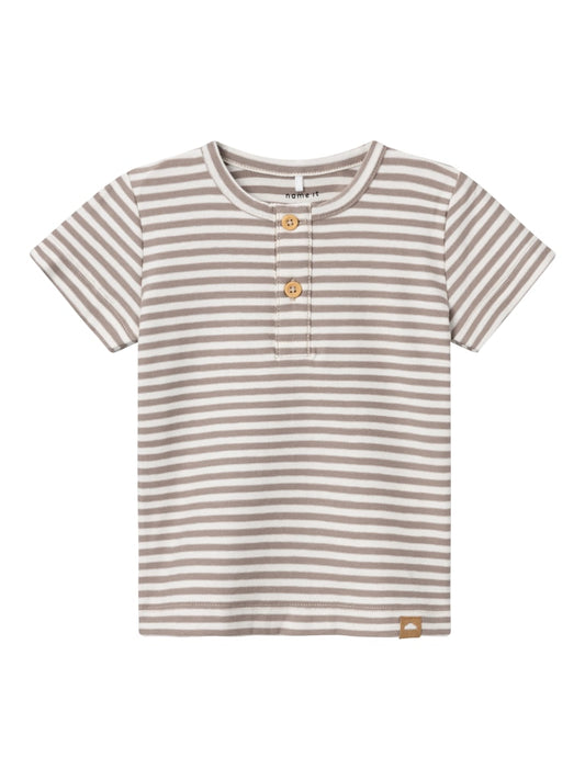 T-shirt Fillo Randig Beige/Vit