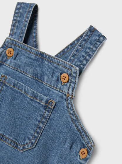 Hängselshorts Lou Mjuka Jeans Blå