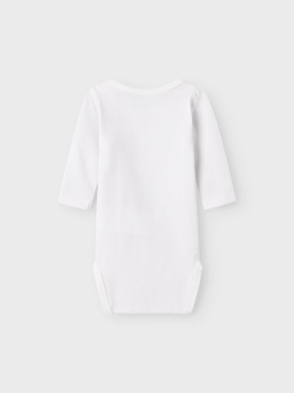 Långärmad Body Djur Hollow Vit